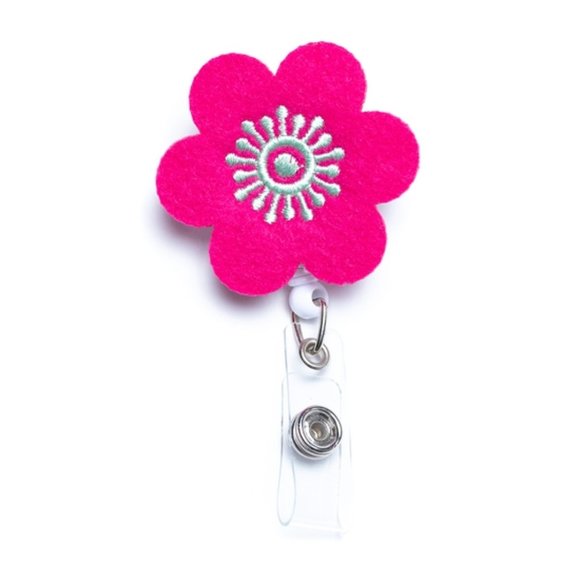 Nurseology Accessories - Flower | Nurse and Teacher Badge Reel Holder